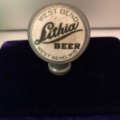 1930's Lithia Beer Tap Handle West Bend Wisconsin