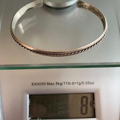 Sterling cuff bracelet 8 grams