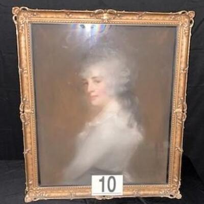 LOT#10: Early Portrait of a Woman Under Glass