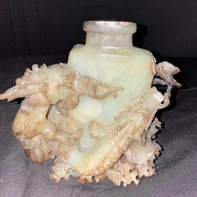 LOT#25: 2 Carved Jade Pieces