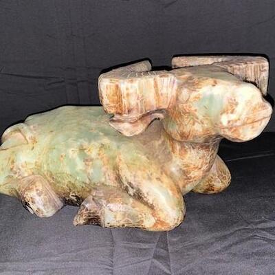 LOT#28: Large Carved Chinese Jade Water Buffalo
