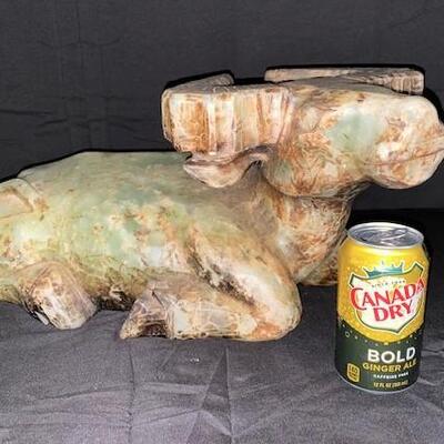 LOT#28: Large Carved Chinese Jade Water Buffalo