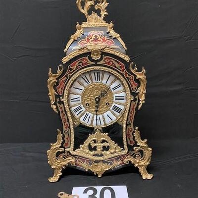 LOT#30: Franz Hermle Modern Pendulum Mantle Clock #1