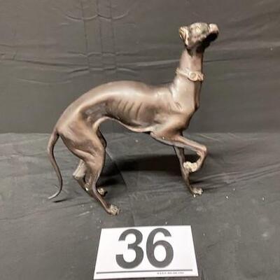 LOT#36: Bronze Greyhound