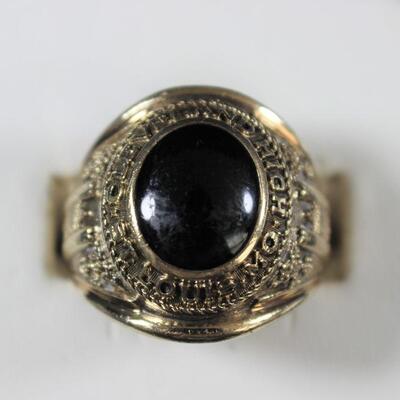 LOT#95: Stamped 10K Gold 1961 Class Ring 11.6g