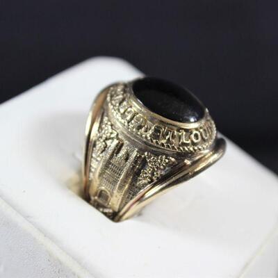 LOT#95: Stamped 10K Gold 1961 Class Ring 11.6g