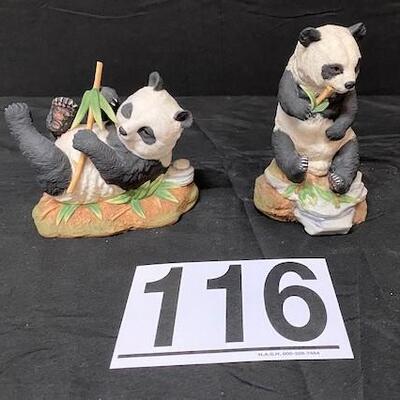 LOT#116: Pair of Pandas by Andrea