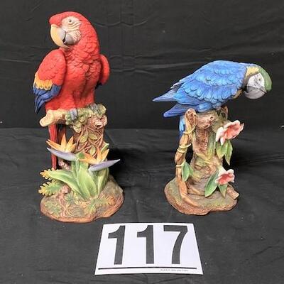 LOT#117: Pair of Macaws by Andrea