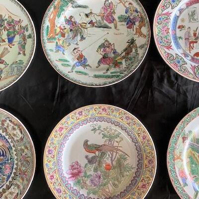LOT#124: Assorted Asian Decorative Plates