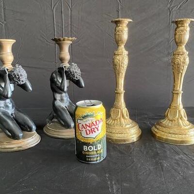 LOT#128: 2 Pairs of Candle Sticks