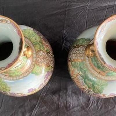 LOT#140: Asian Import Vases