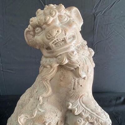 LOT#145: Pair of Large Foo Dogs #3