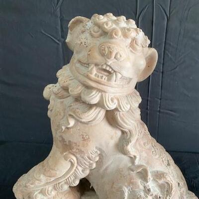 LOT#145: Pair of Large Foo Dogs #3