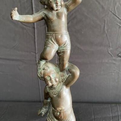 LOT#147: Contemporary Bronze Statues of Children