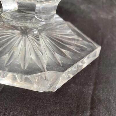 LOT#148: French Heavy Cut Glass Fruit Bowl
