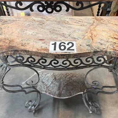 LOT#162: Cast & Marble Commode