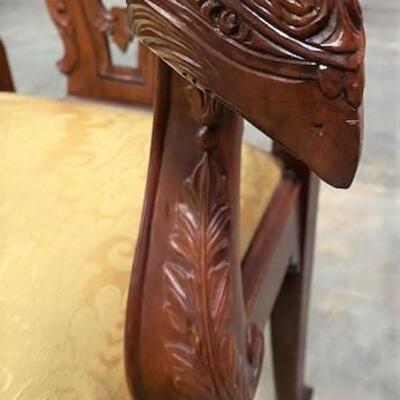 LOT#188: Pair of Rosewood Captain's Chairs #1