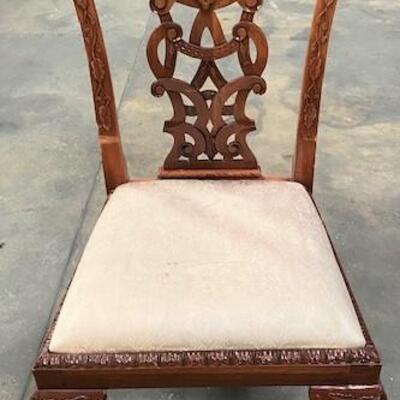 LOT#189: Scrolled Rosewood Chair