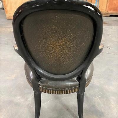 LOT#194: Empire Style Painted Chair