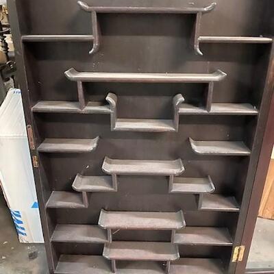 LOT#210: Asian Style Hanging Display Shelf