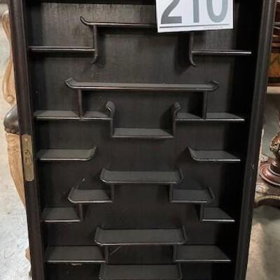 LOT#210: Asian Style Hanging Display Shelf