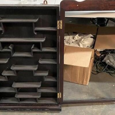 LOT#210: Asian Style Hanging Display Shelf