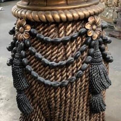 LOT#212: Occasional Table with Faux Tassels