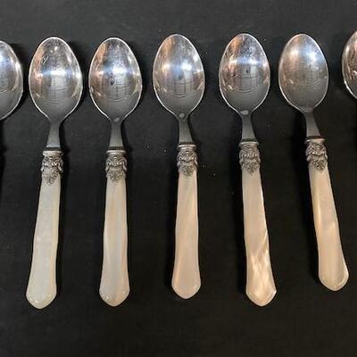 LOT#217: Inox Italy Faux Mother of Pearl Flatware