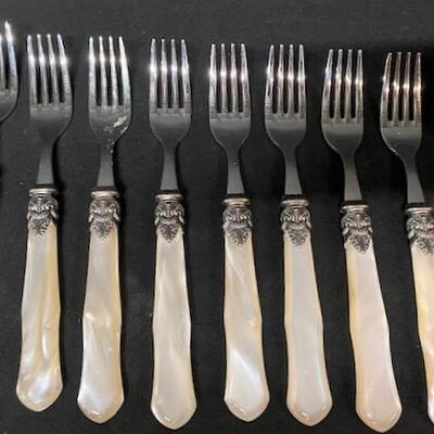 LOT#217: Inox Italy Faux Mother of Pearl Flatware