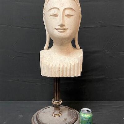 LOT#220: Mounted Tibetan Head