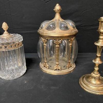 LOT#222: Ornate Canister Lot #1