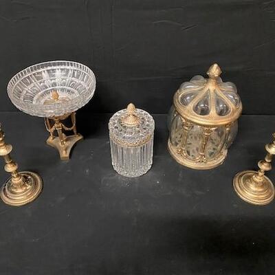 LOT#222: Ornate Canister Lot #1