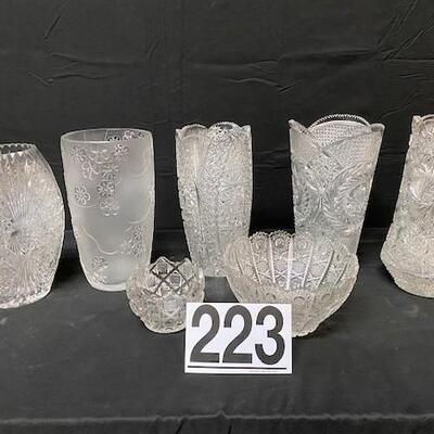 LOT#223: Cut Glass Lot #1