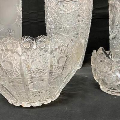 LOT#223: Cut Glass Lot #1