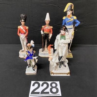 LOT#228: Royal Majolica & Royal Crown Porcelain Figures