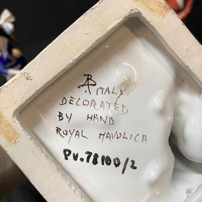 LOT#228: Royal Majolica & Royal Crown Porcelain Figures