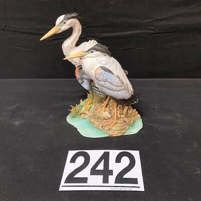 LOT#242: "Double Great Blue Heron" by Andrea