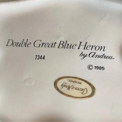 LOT#242: "Double Great Blue Heron" by Andrea