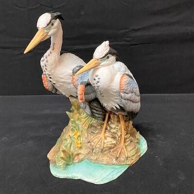 LOT#242: "Double Great Blue Heron" by Andrea