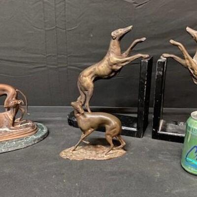 LOT#245: Bronze Dogs Lot (Including Varye Bronze)
