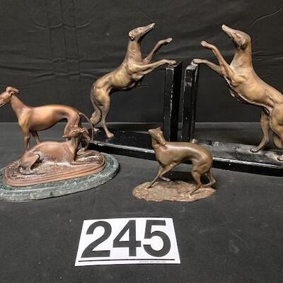 LOT#245: Bronze Dogs Lot (Including Varye Bronze)