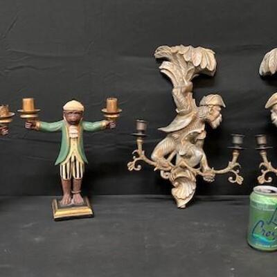 LOT#246: Monkey Candle Holder Lot