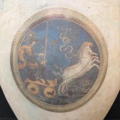 LOT#255: Trio of Large Mars, Mercury & Apollo Vases
