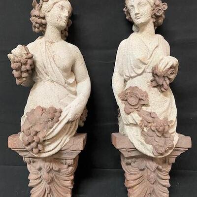 LOT#256: Pair of Ladies Wall Décor