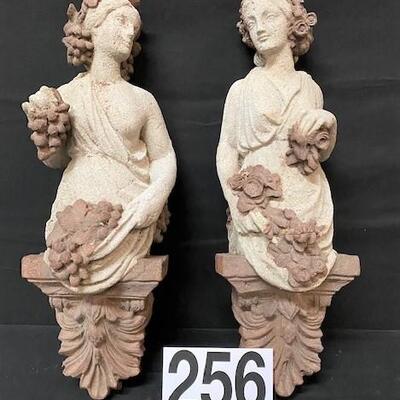 LOT#256: Pair of Ladies Wall Décor
