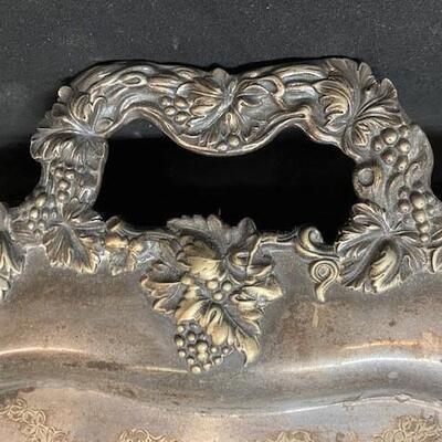 LOT#263: 2 Silver-plate Platters