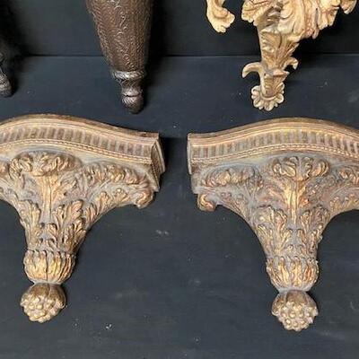 LOT#264: Wall Sconce & Wall Shelf Lot #1