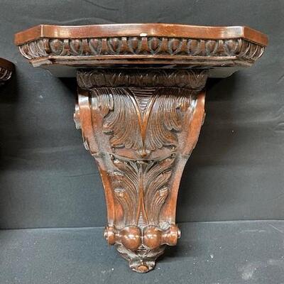 LOT#266: Pair of Corbel Shelves