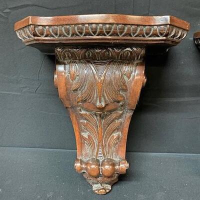 LOT#266: Pair of Corbel Shelves