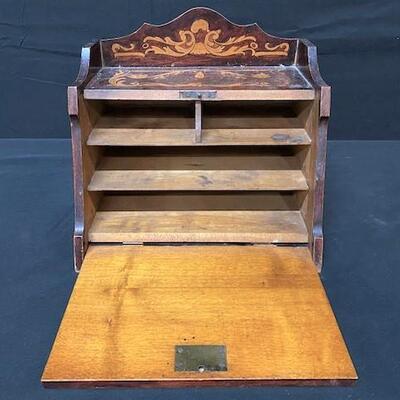 LOT#271: Painted Marquetry Style Desk